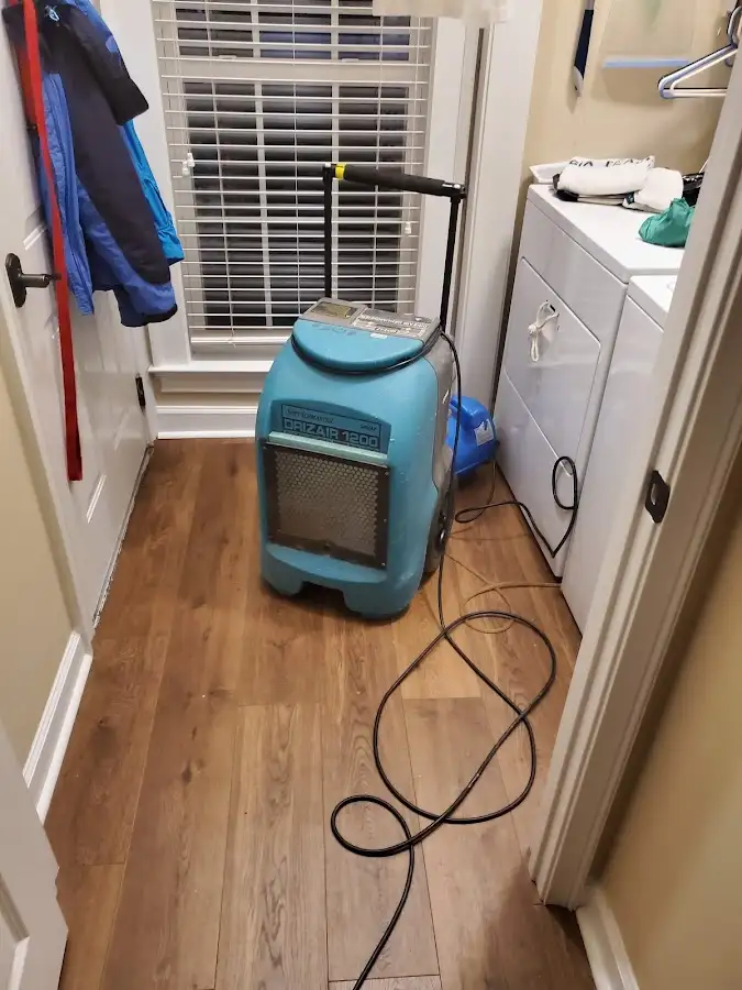 Commercial dehumidifier deployed for Flood Damage Cleanup in Greencastle