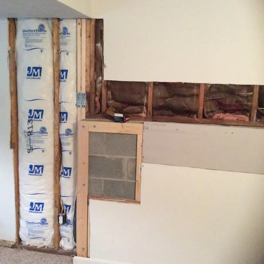 Wall insulation replacement during Odor Removal & Deodorization in Greencastle